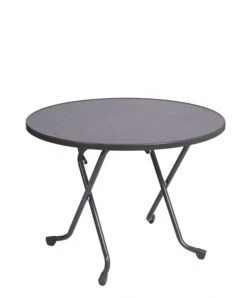 Alco Steel Folding Heavy Duty Table 100cm Diameter Graphite R18GCG