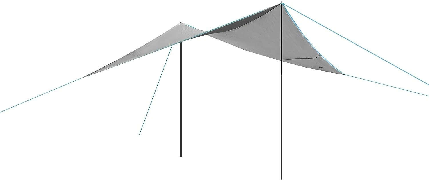Portal Outdoor Blue/Silver Mesa Tarp Awning 3.5mx3.5m PT-TN-MESA-BL 4 Portal Outdoor Blue/Silver Mesa Tarp Awning 3.5mx3.5m PT-TN-MESA-BL - Image 2