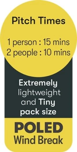 Quest Falcon 500 Windbreak Blue A1037 -Vango Sales a1037 9 midsize 1