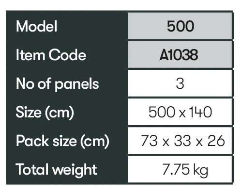 Quest Falcon AirShield 500 (3 Panels) A1038 9 Quest Falcon AirShield 500 (3 Panels) A1038 - Image 7