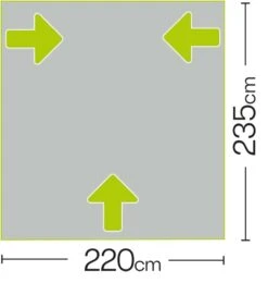 Quest Falcon Inflatable Air 220 Porch Awning A3500A -Vango Sales a3500a 7 midsize