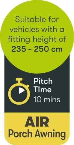 Quest Falcon Inflatable Air 220 Porch Awning A3500A -Vango Sales a3500a 9 midsize