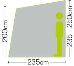 Quest Falcon 390 Poled Porch Awning A3503GY -Vango Sales a3503 6 midsize 1