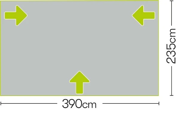 Quest Falcon 390 Poled Porch Awning A3503GY 8 Quest Falcon 390 Poled Porch Awning A3503GY - Image 6