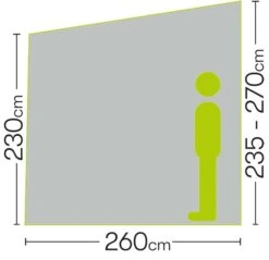 Quest Falcon Air 300 Canopy A3517 -Vango Sales a3517 6 midsize