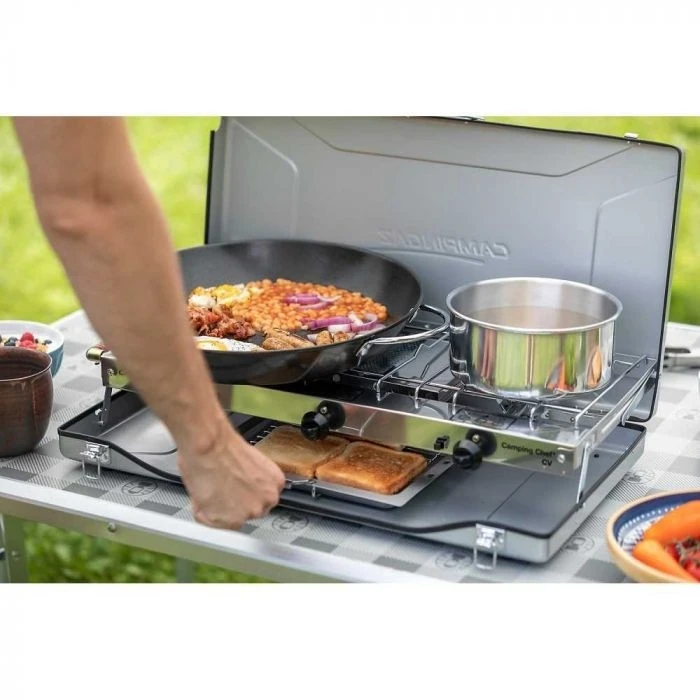 Campingaz Double Burner And Grill Chef Folding CV Stove 2000038746 4 Campingaz Double Burner And Grill Chef Folding CV Stove 2000038746 - Image 2
