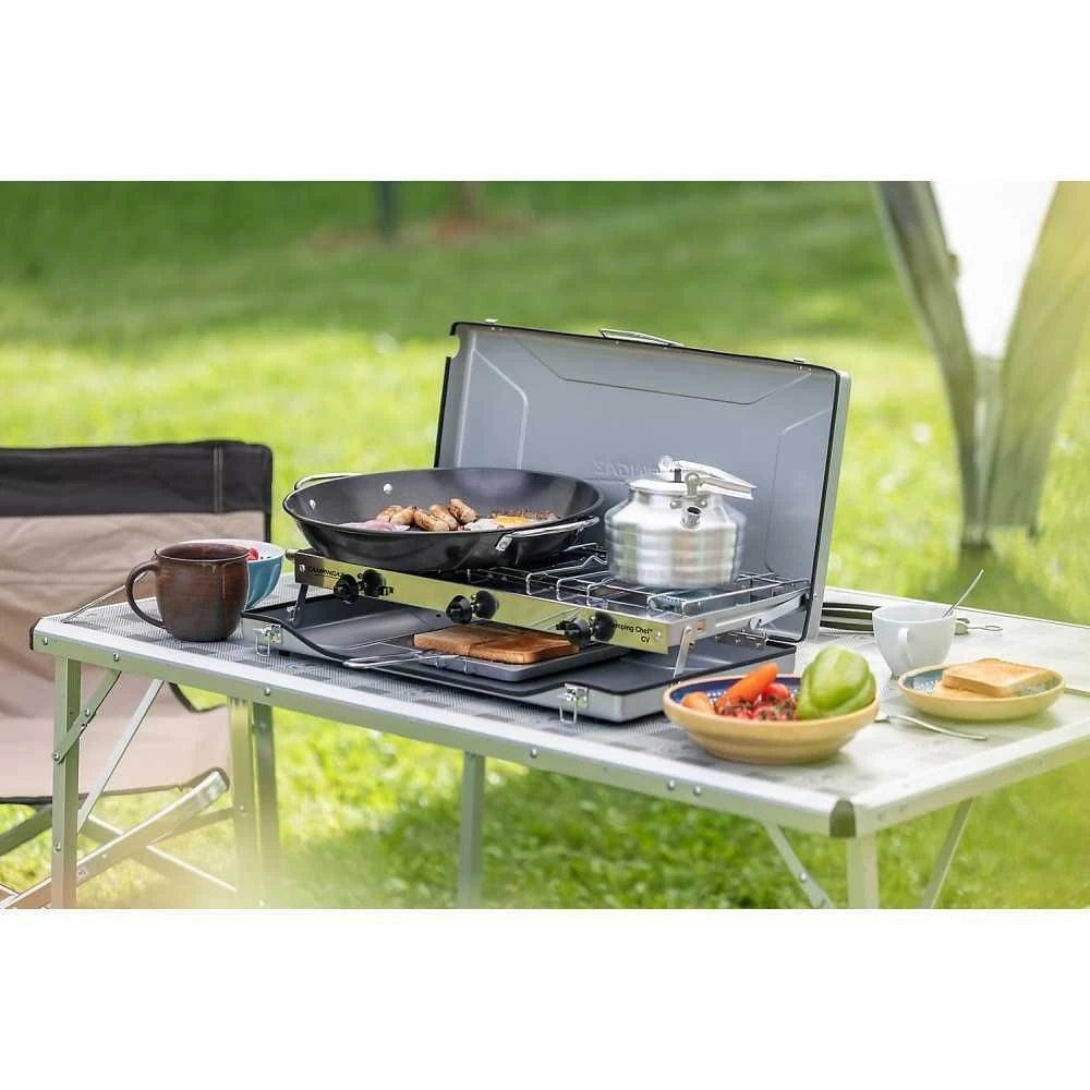 Campingaz Double Burner And Grill Chef Folding CV Stove 2000038746 6 Campingaz Double Burner And Grill Chef Folding CV Stove 2000038746 - Image 4