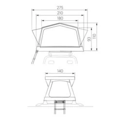 Dometic TRT 140 AIR Inflatable Rooftop Tent 9120002118 -Vango Sales dometic trt140 air 9120002118 94283 11