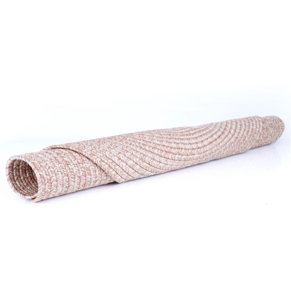 Gardenwize Faux Jute Outdoor Round Rug - Plain - 120cm Diameter GW451 4 Gardenwize Faux Jute Outdoor Round Rug - Plain - 120cm Diameter GW451 - Image 2