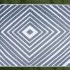 Leisurewize Prisma Outdoor Rug (Grey/White) - 120cm X 180cm (Medium)GW374 -Vango Sales gwrug3 image 1 of 4 1000x666 1