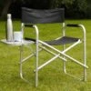 Leisurewize Directors Chair With Side Table - Black LW646 -Vango Sales image 1 2
