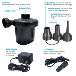 Streetwize Electric Air Pump 240/12 Volt SWAP -Vango Sales image 4