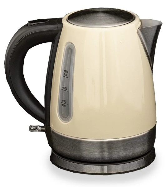 Quest Rocket Low Wattage Cream Stainless Steel Kettle (1L) K0034CR 3 Quest Rocket Low Wattage Cream Stainless Steel Kettle (1L) K0034CR