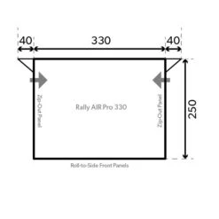 Dometic (Kampa) Rally 330 Pearl Grey AW0003 9120000038 2022 -Vango Sales kampadometicrallyairpro 330fp compressor 1 1