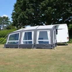 Dometic Grande AIR All-Season Extension Left Hand 9120001141 2022 -Vango Sales kampagrandeallseasonextensionleftoutside compressor 1 2