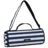 Three Rivers Navy Stripe Picnic Blanket -Vango Sales navigatesummerhousepicnicblanket