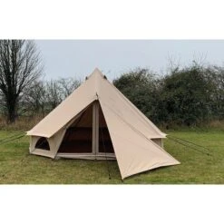 Quest Elite Bell Tent Signature 5 Metre A5001 -Vango Sales questbell4mwithdoortarp compressor 1 1