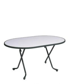 Alco Steel Folding Heavy Duty Oval Table 140cmx90cm Graphite R35GCG 7 Alco Steel Folding Heavy Duty Oval Table 140cmx90cm Graphite R35GCG -Vango Sales r35vmar scaled 1
