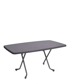 Alco Steel Folding Heavy Duty Oval/Rectangular Table 150cmx90cm Graphite R36GCG