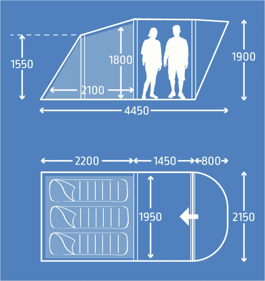 Kampa Brean 3 AIR 9120001256 Package 3 Kampa Brean 3 AIR 9120001256 Package