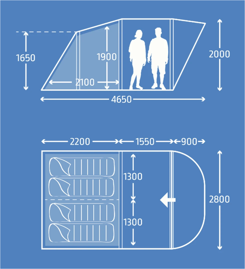 Kampa Brean 4 AIR 9120001255 Package 3 Kampa Brean 4 AIR 9120001255 Package