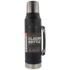 Stanley Classic Vacuum Flask Bottle 1.0lt Matte Black