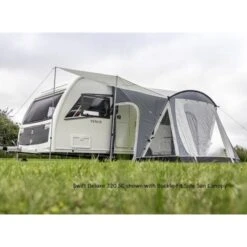 Sunncamp Swift Deluxe 220 SC SF2067 -Vango Sales sunncampswift220sc sf2067sidecanopy compressor