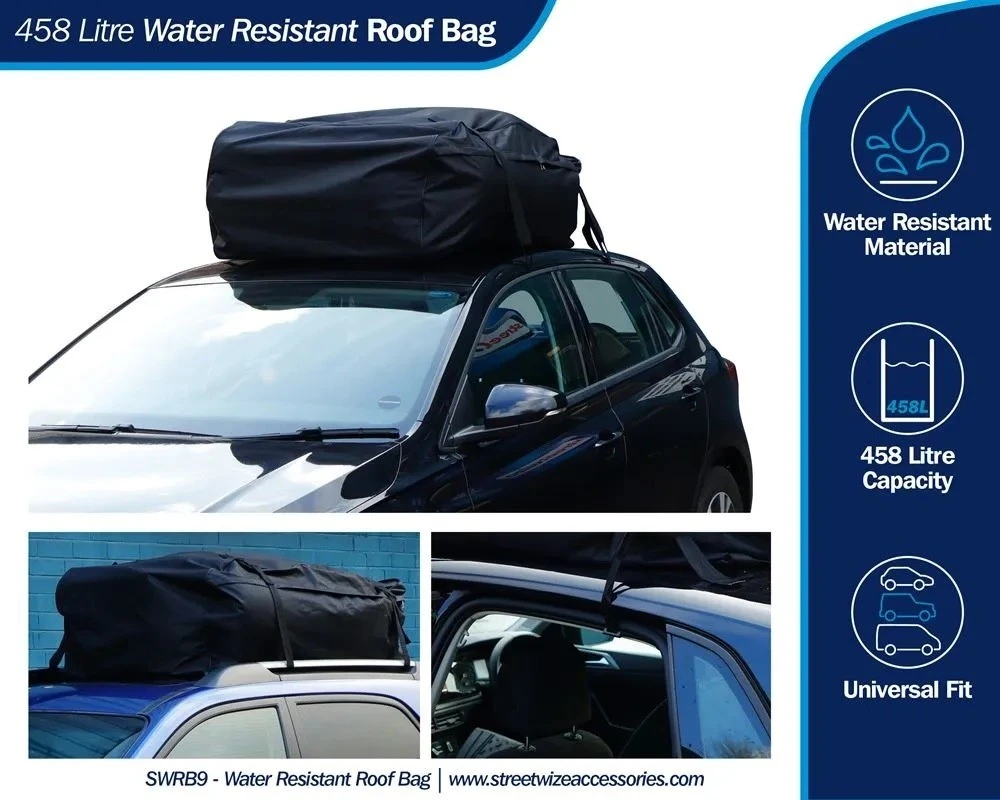 Streetwize 458-Litre Water Resistant Roof Bag (Roof Bars) SWRB9 6 Streetwize 458-Litre Water Resistant Roof Bag (Roof Bars) SWRB9 - Image 4