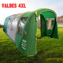 Coleman Valdes Deluxe 4xl Air Open Fronted Blackout Tent Package With Carpet And Groundsheet 2000037563 -Vango Sales valdes 4xl right side 1