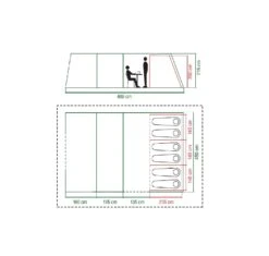 Coleman Weathermaster 6XL AIR 2023 2000035188 -Vango Sales weathermaster 6xl floor plan 2